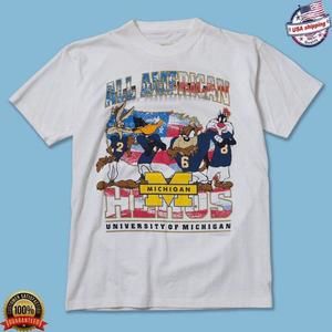 Retro Michigan Wolverines Looney Tunes T-Shirt, University Of Michigan Shirt